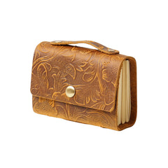 Leather Crafted Miniature Kraft Notebook