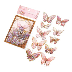Holographic Butterfly PET Stickers