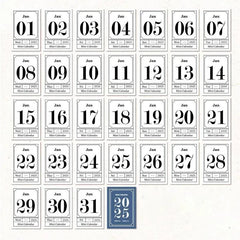 2025 Mini Tear-Off Calendar