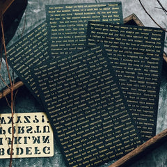 Golden Words Quote Stickers
