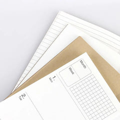 Diary Lined, Blank, Kraft, Weekly Planner