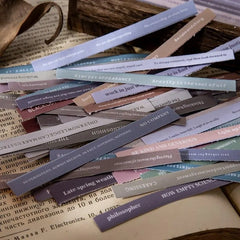 English Library Mini Book Adhesive Stickers
