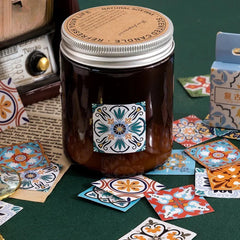 Mediterranean Tile – Vintage Ceramic Pattern Sticker Set