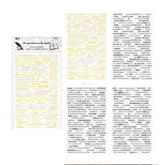 Vintage Quote Sticker Set - 4 Sheets per Pack