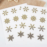 Christmas Day Snowflake Stickers