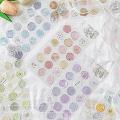 Aesthetic Wax Seal Sticker Set
