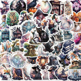 50 PVC Halloween Adhesive Stickers