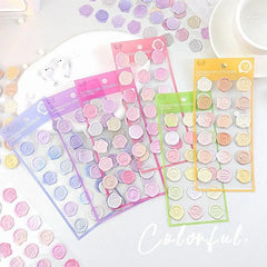 Heritage Bloom Wax Seal Stickers