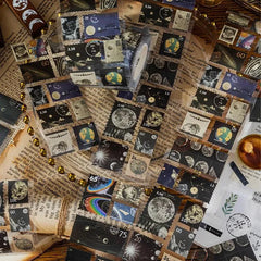 Vintage Postage Stamp Die-Cut Washi Tape