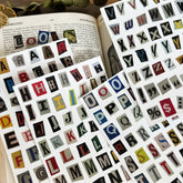 Alphabet & Numbers Collage Sticker Pack