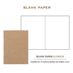 Diary Lined, Blank, Kraft, Weekly Planner