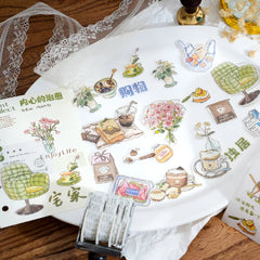 Cozy Café Life – Korean Aesthetic Washi Tape Roll