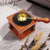 Vintage Wooden Wax Seal Furnace