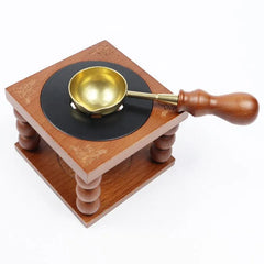 Vintage Wooden Wax Seal Furnace
