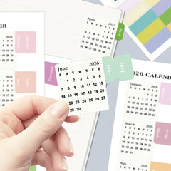 2026–2027 Mini Calendar Sticker Sheets