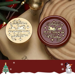 Merry Christmas Wax Seal Heads