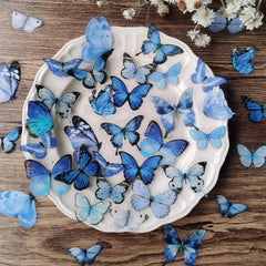40 Pcs PET Butterfly Stickers