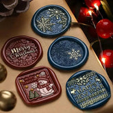 Merry Christmas Wax Seal Heads