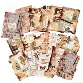 Vintage Burnt Edge Decorative Paper Set