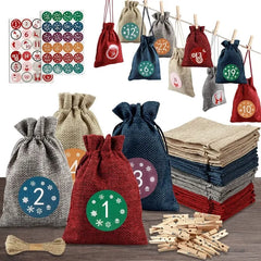 Advent Calendar Number Sticker Set