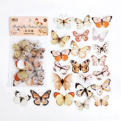 40 Pcs PET Butterfly Stickers