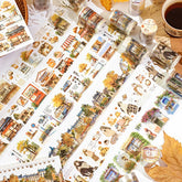 Autumn Streets, Cafés & City Views PET Washi Tape