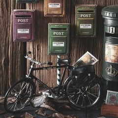 Little Postman Vintage Stamp Stickers
