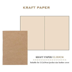 Diary Lined, Blank, Kraft, Weekly Planner
