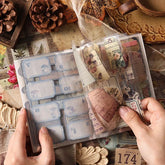 Vintage Aesthetic Die-Cut PET Sticker Book