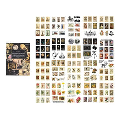 Vintage Aesthetic Die-Cut PET Sticker Book