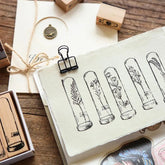 Herbarium Botanical Wooden Stamp Set