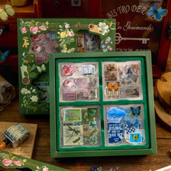 Vintage Garden 100-Piece PET Sticker Set