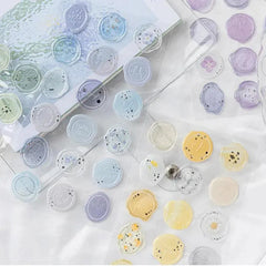 Aesthetic Wax Seal Sticker Set