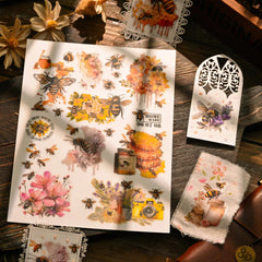 Golden Honey Rub-On Stickers Set