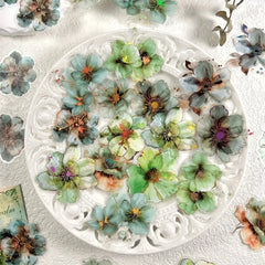 Blooming Fantasy PET Flower Sticker Pack