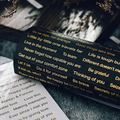 Golden Words Quote Stickers