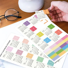 2026–2027 Mini Calendar Sticker Sheets