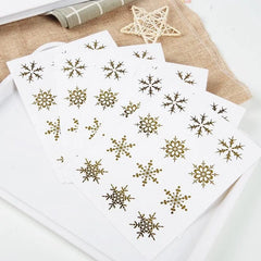Christmas Day Snowflake Stickers