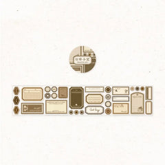 Vintage Label Stickers Roll