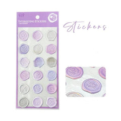 Heritage Bloom Wax Seal Stickers