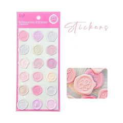 Heritage Bloom Wax Seal Stickers
