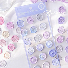 Heritage Bloom Wax Seal Stickers