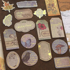 Vintage Ephemera Washi Sticker Set