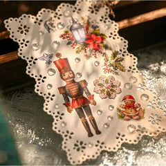 Vintage Christmas Rub-On Stickers