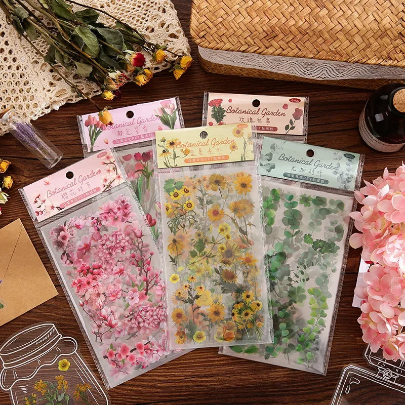 Botanical Garden PET Sticker Collection