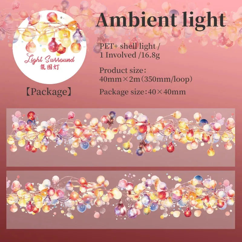 Light Surround PET Adhesive Sticker Roll