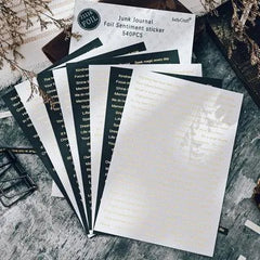 Golden Words Quote Stickers
