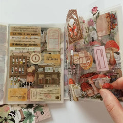 Vintage PET Die-Cut Sticker Book