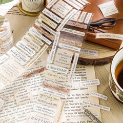 Vintage Quotes Washi Tape Rolls