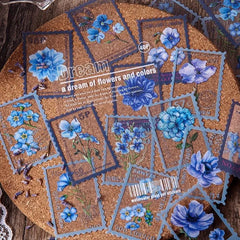Vintage Botanical Postage Sticker Collection